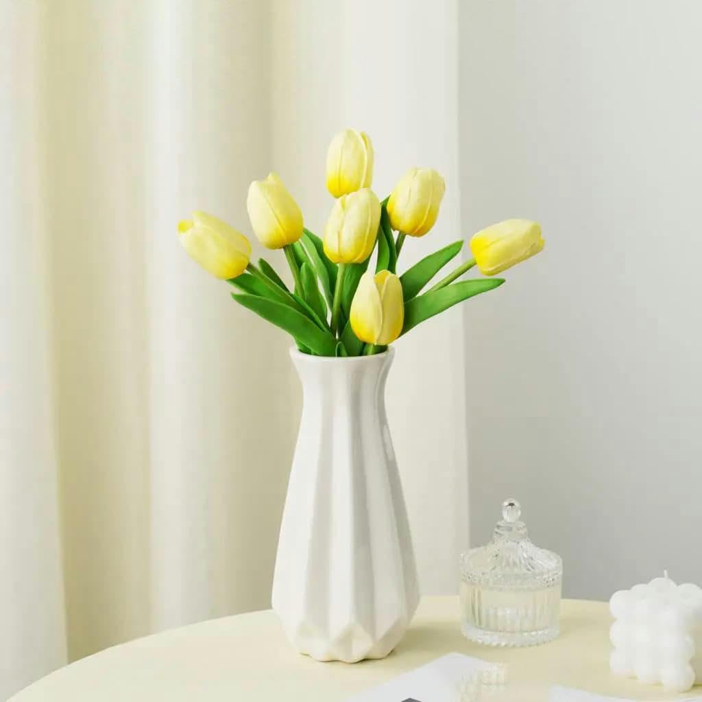 CVJdfhRE fake flowers， 5pcs Orange Flower Artificial Bouquet Foam Fake for Home Garden Decor Wedding(Hg2 04)