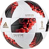  adidas FIFA Campeonato Mundial de Fútbol Knockout Junior Balón, Todo el año, Color White/Solred/Black, tamaño 4