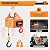 3 in 1 Electric Hoist Winch, 440lbs Portable Electric Power Winch with Wireless Remote Control, Lift 16ft/min Overload Protection for Lifting Towing, Perfect for Garage, Warehouses, and Factories