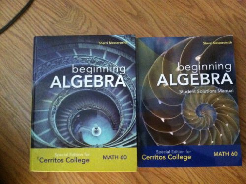 Beginning Algebra Special Edition for Cerritos ... 0077521110 Book Cover