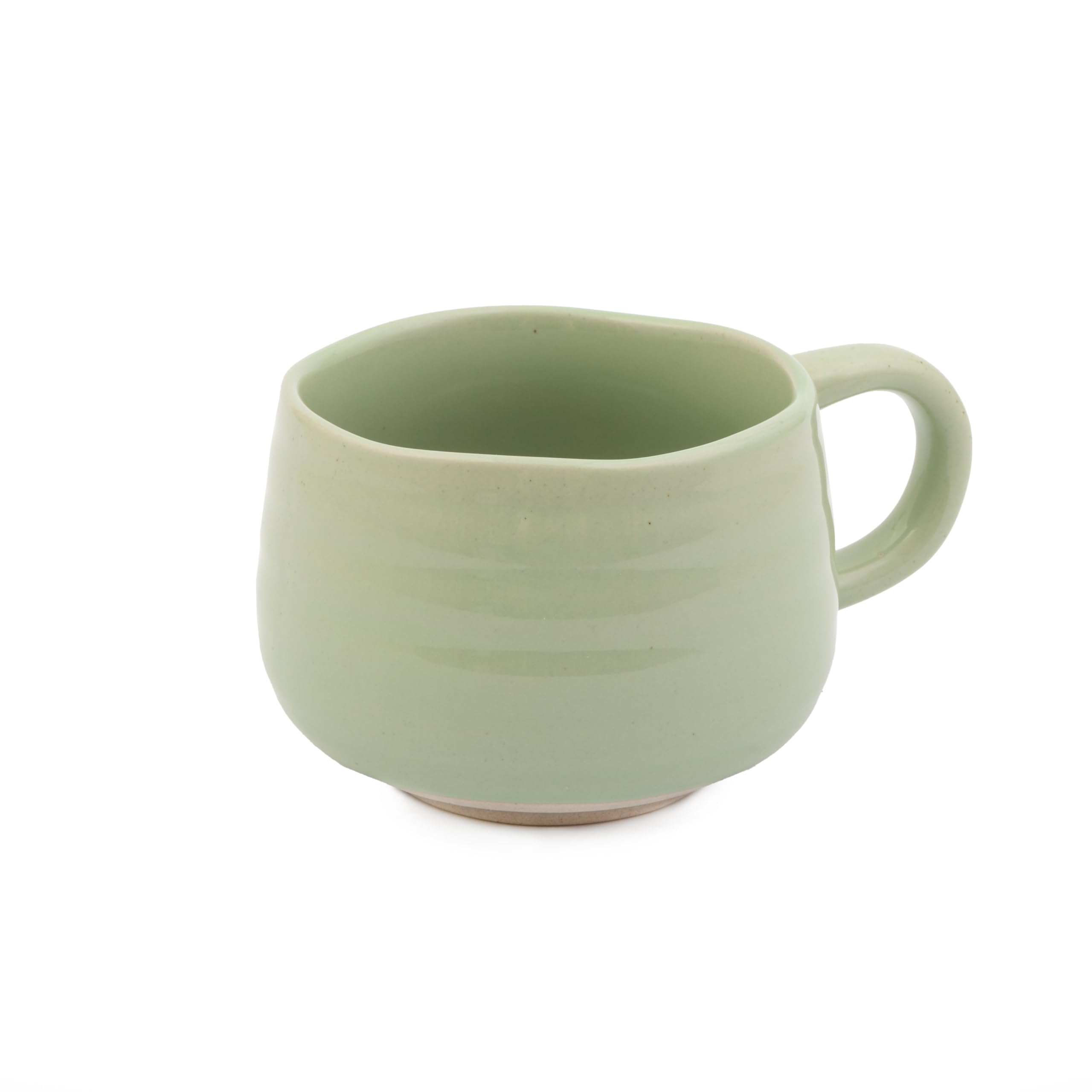 Jamie Oliver Big Love Green Cosy Cuppa, Speckled Stoneware Coffee, Tea Mug, Ideal for Any Occasion, Dishwasher, Microwave, 12.7oz, 375ML, 13x10x7CM โ image 1