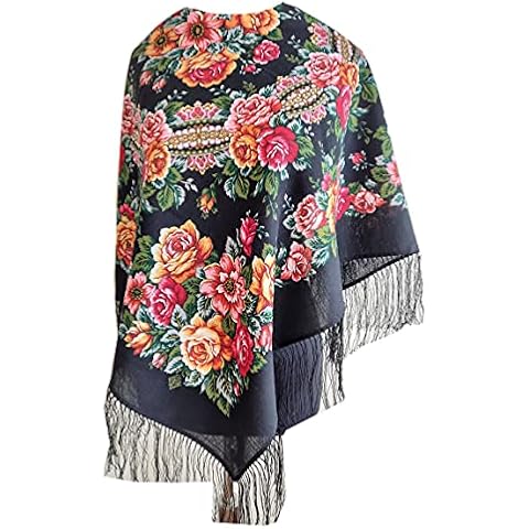 Châle Pavlovo Posad Femme Cover