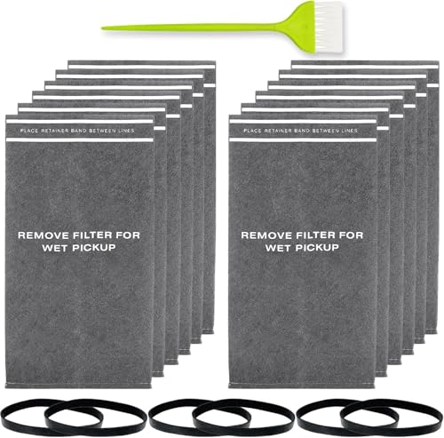12 Pack 38737 Replacement for Craftsman 2.5 Gallon Shop Vac Filter Bags compatible with CRAFTSMAN 2 to 2.5 Gallon Wet/Dry Vacuums and 5 Gallon Powerhead Bucket Vac Part 9-38737 / CMXZVBE38737
