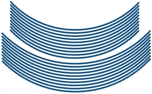 MDF RIM-4M-CB-18&21N Rim Stripe, Solid Type, Candy Blue, No Letters, Plain, 0.2 inch (4 mm) Wide, 18 & 21 Inches