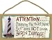 Lighthouse Changing The Toilet Paper Does Not Cause Brain Damage 5"x10" Sign