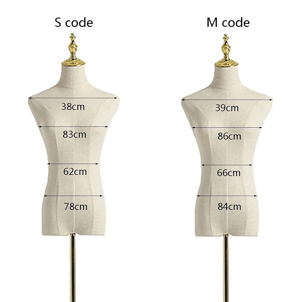OTQEFTN Clothing Model Women's Half-Length Human Torso Display Stand Clothing Store Window Display Props Wedding Mannequin Dummy Frame The Effect is Remarkabl