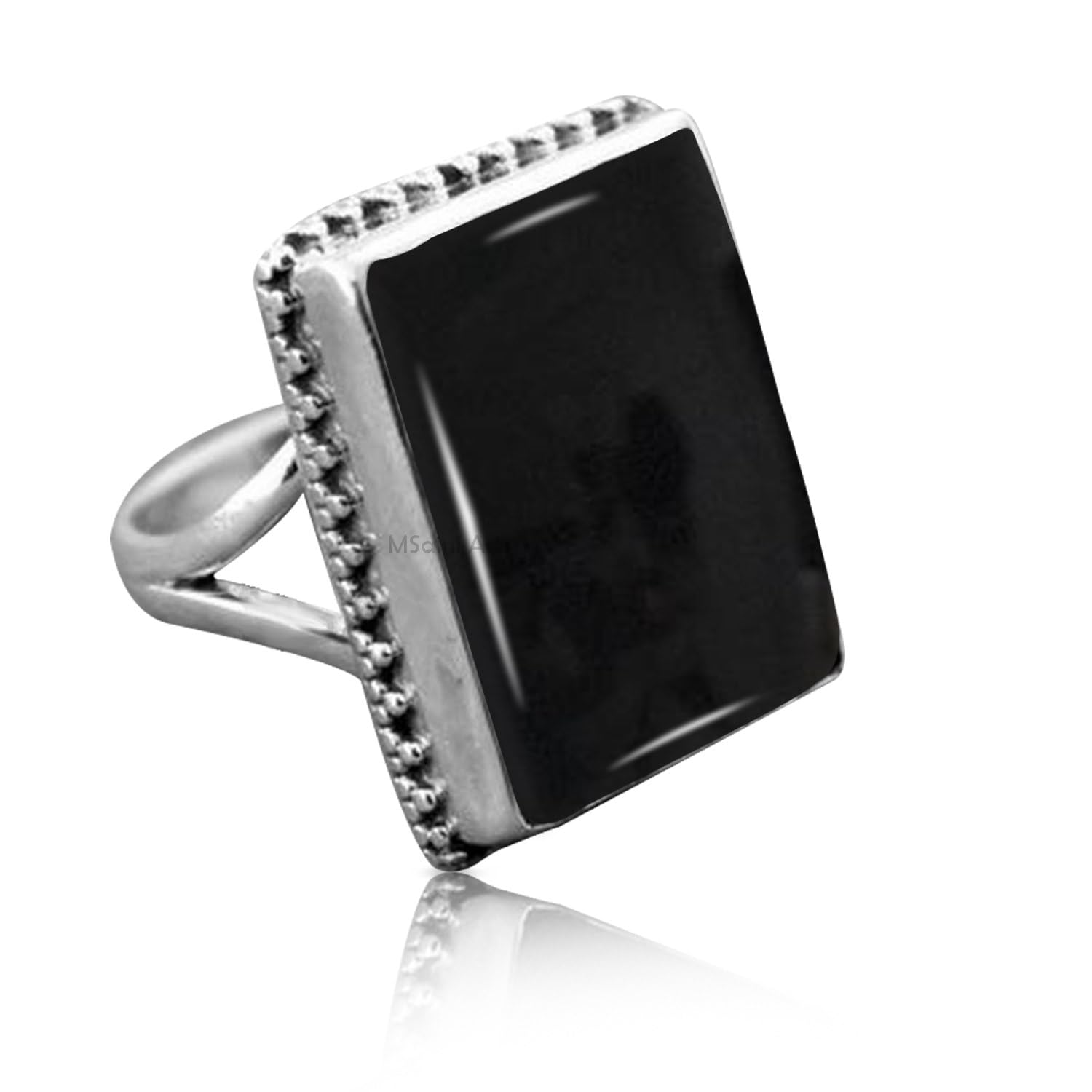 925 Sterling Silver Rings for Women & Men, Natural Gemstone Ring, Unique Handcrafted Ring for Mothers Day, Christmas Gift (US Ring size)