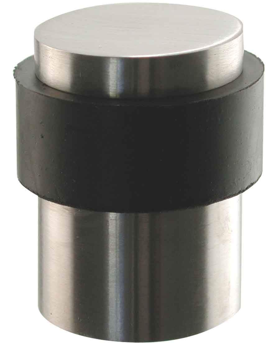 Select Hardware Cylinder Door Stop, Satin, H: 40mm
