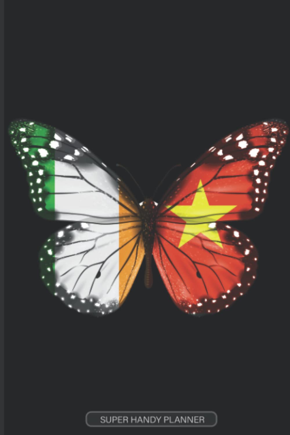 Planner: Irish Vietnamese Flag Combined Butterfly Flags Of Ireland Vietnam