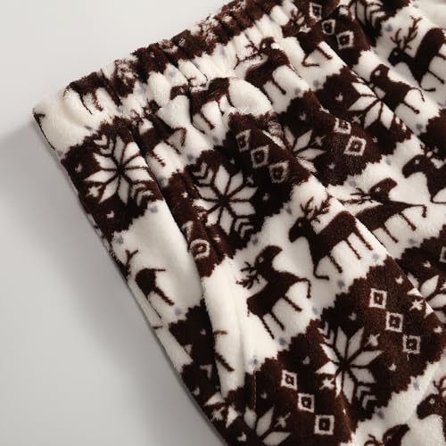 Christmas Pajama Pants for Women Flannel Fuzzy Christmas Tree Sleep Pants - image 5