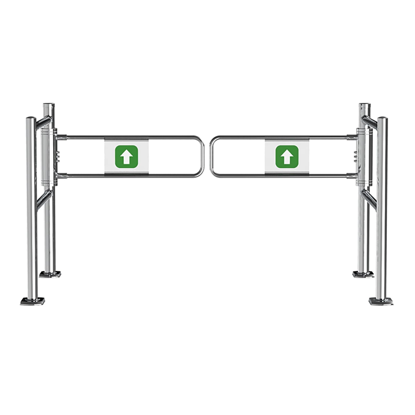 Aioneer Automatic Rebound Swing Gate With Spring, Safety Gate With Automatic Closing, One-Way Door For Supermarket, Stainless Steel-190cm/74.8in