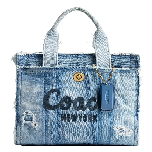Image of Coach Cargo Tote 26 in Upcycled Denim