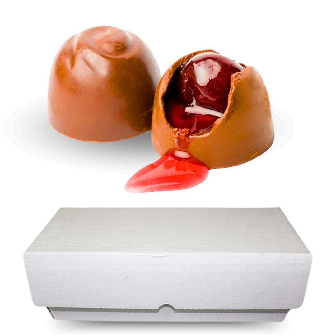 Bombones rellenos de licor líquido de cereza 2kg. La cobertura es de chocolate puro