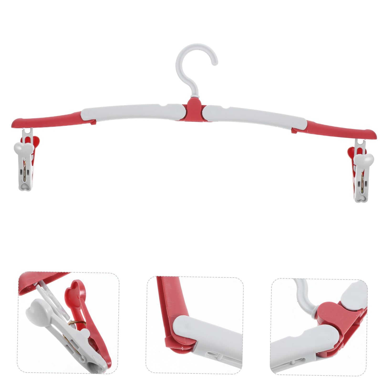 Gatuida 25pezzi Grucce Pieghevoli Da Viaggio Appendini Salvaspazio Per Vestiti Con Clip Antiscivolo Per Asciugare Pantaloni e Gonne Design Compatto e Rotazione