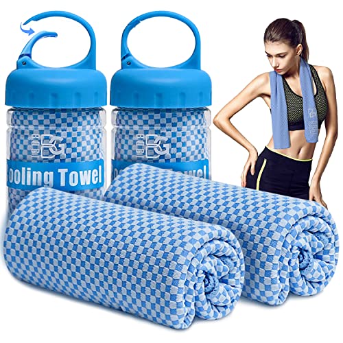 Cooling Towel 2 Pack, Cooling Towels for Neck and Face, 40