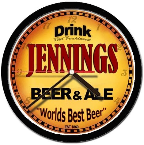 JENNINGS beer and ale cerveza wall clock