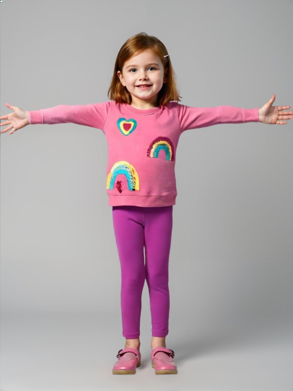 Winzik Toddler Sweatshirt Kids Baby Girls Christmas Sweatshirt Crewneck Pullover Long Sleeve Sweatshirts 1-7 Years - 3