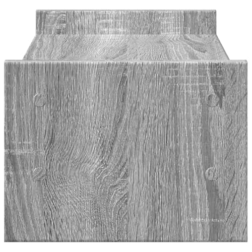 Support de moniteur gris Sonoma stable réhausseur écran peu encombrant bureau ordinateur