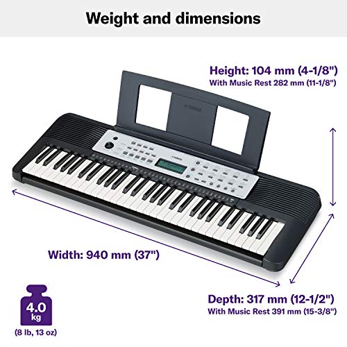 Image of Yamaha YPT270 61-Key Portable Keyboard With Power Adapter (Amazon-Exclusive)