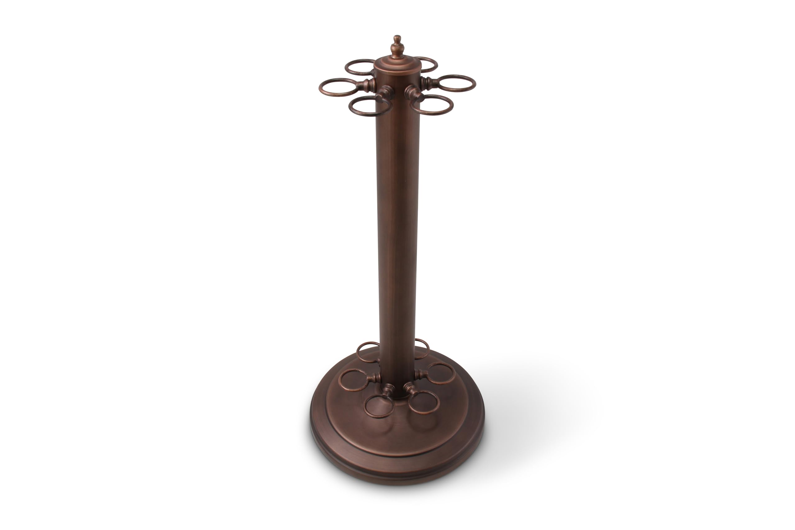 Funky Chalk Freestanding COMPACT 6 CUE Metal Pool and Snooker Cue Rack for up to 6 cues (Bronze)