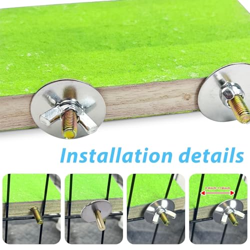 Image of kathson 12 Pcs Bird Perch Stand Toy Colorful Wood Paw Grinding Stick Parrot Perch Stand Holder Platform Bird Cage Accessories for Pet Bird Parakeet Cockatiels Lovebirds (6 Random Colors)