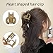 4 pack Multi-Styles hair clips for both thin and thick hair,Neutral Colors Matte Claw Clips,Strong Hold and non-slip claw clips for women