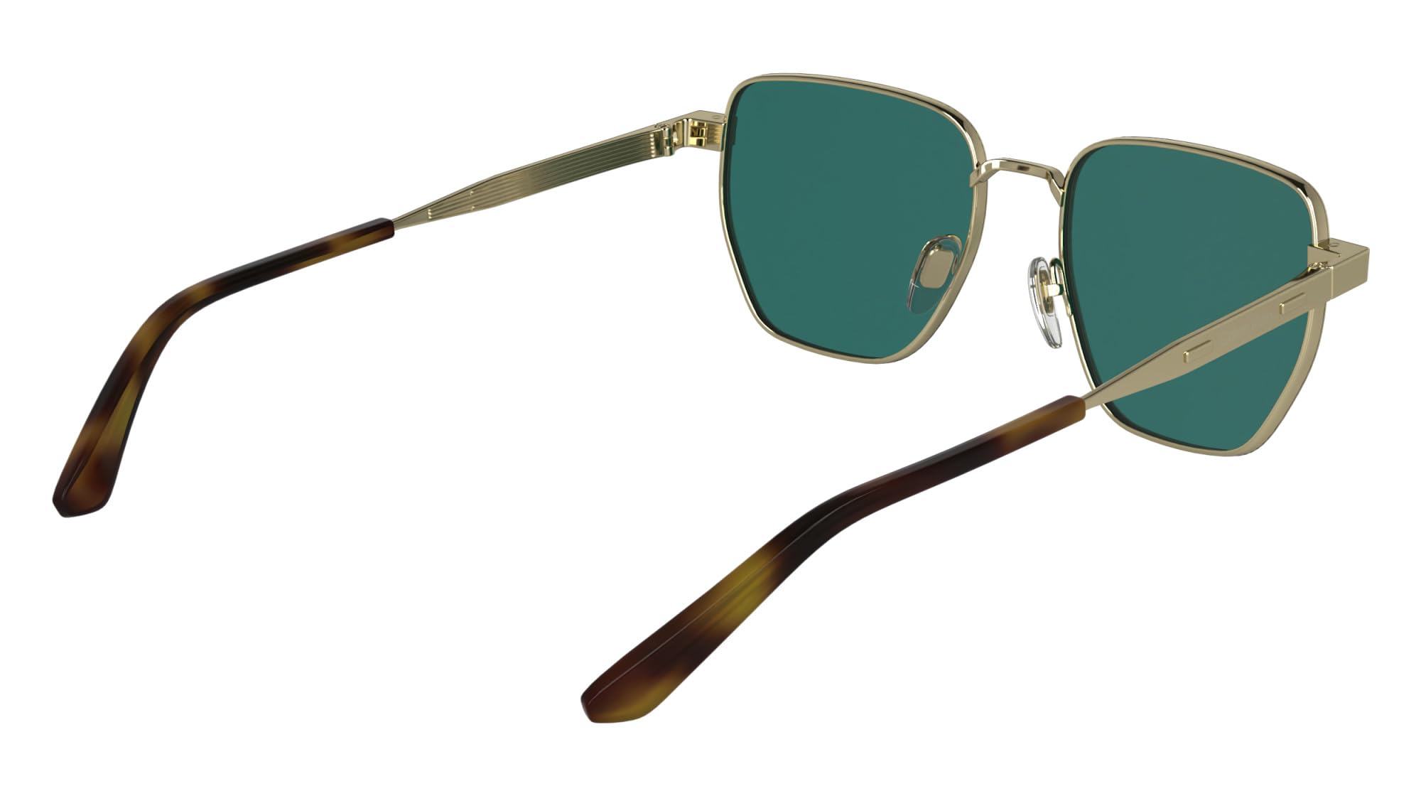 Calvin Klein Unisex Adult Sunglasses CK25100S - Light Gold with Solid Green Lens