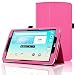 ACdream LG G Pad F 8.0 Protective Case, Folio Premium PU Leather Cover Case for LG G Pad F 8.0 Tablet [AT&T 4G LTE Model V495 and T-Mobile 4G LTE Model V496, 2015 Version], Hot Pink