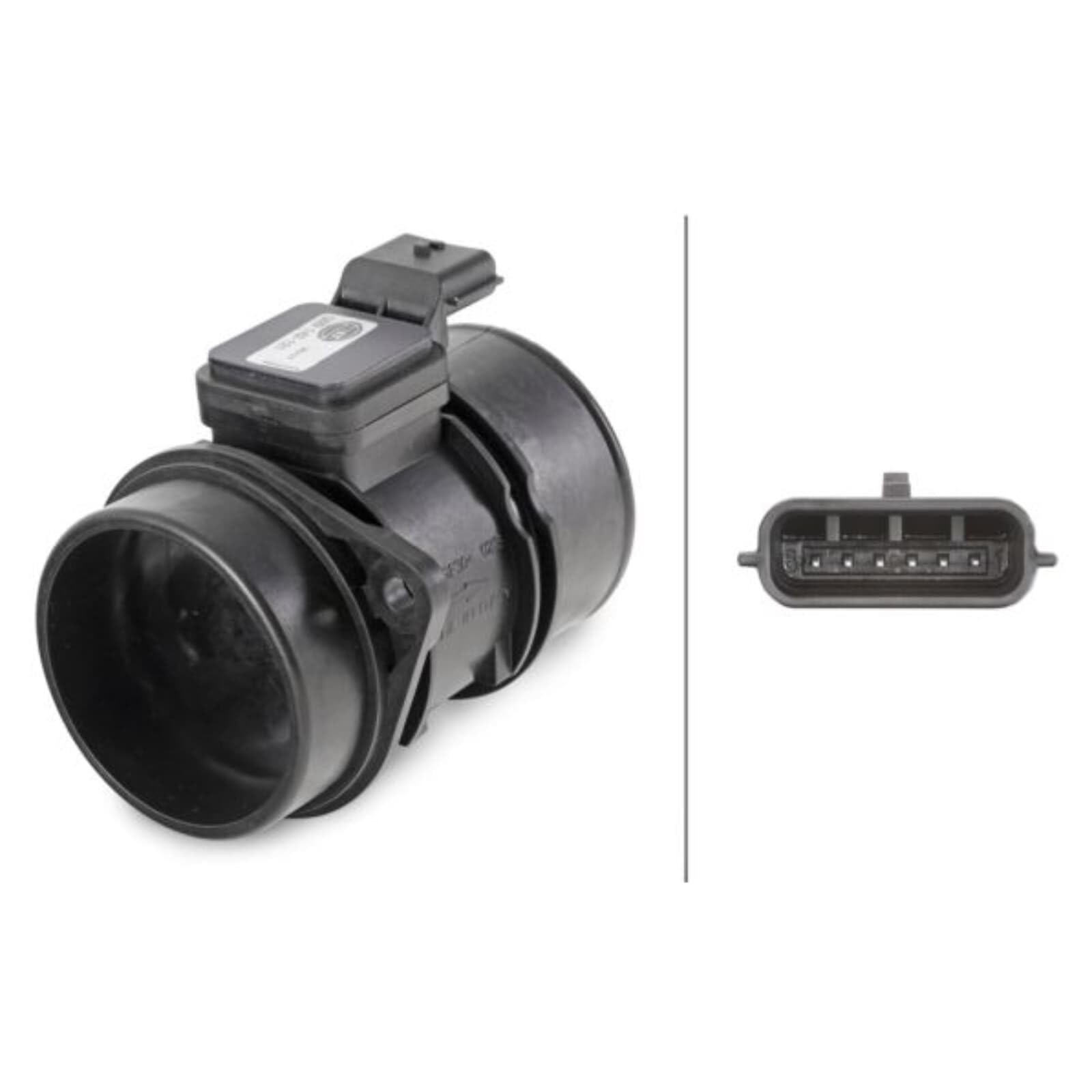 HELLA 8ET 009 142-121 Medidor de la masa de aire - 6polos - atornillado