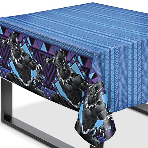 Unique Industries Black Panther - Mantel de plástico (137 x 213 cm)