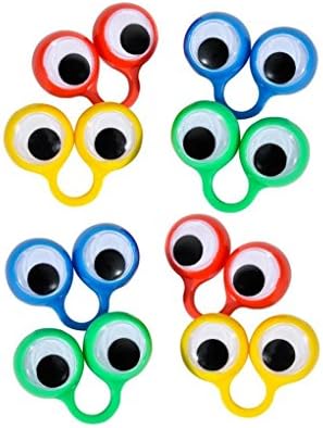 Rhode Island Novelty Large Eye Finger Puppets (12/Pack) Novelty