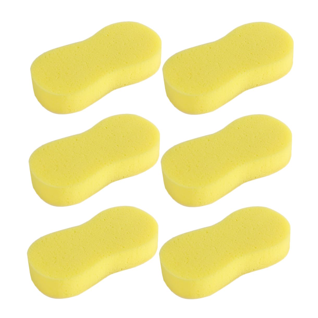 sponges， 6Pcs Car Wash Sponge Scrub Sponges Vacuum Bags Supplies Washing Household Cleaning