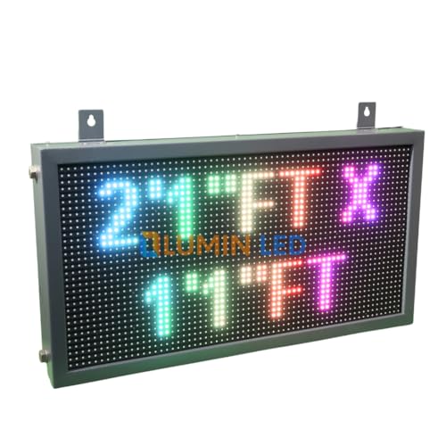 Image of Multicolor 2'1 inch FT X 1'0 inch FT Scrolling Display LED Scrolling Display Board with Wi-Fi - Mobile App /pc