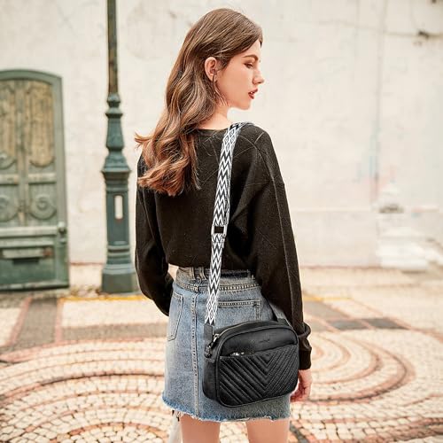 Crossbody Purses for Women Leather Purse Shoulder Handbags with Wide Strap, Small Crossbody Bags for Women Travel2