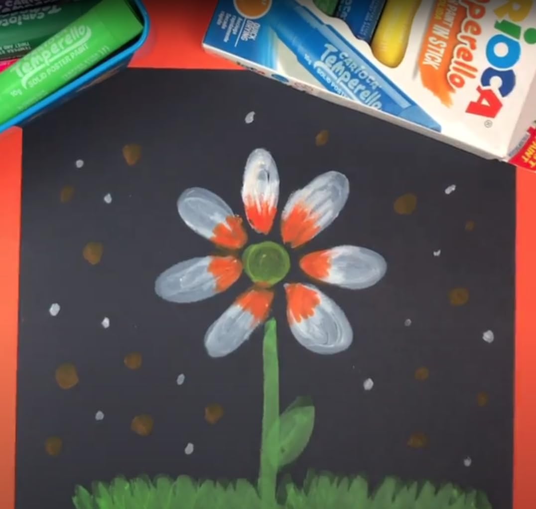 Carioca Temperello | Caja de 24 Témperas Sólidas en Barra | 24 Colores Brillantes y Mezclables | Secado Rápido sin Arrugar el Papel | Pintura Multisuperficie para Madera, Cartón y Cartulina