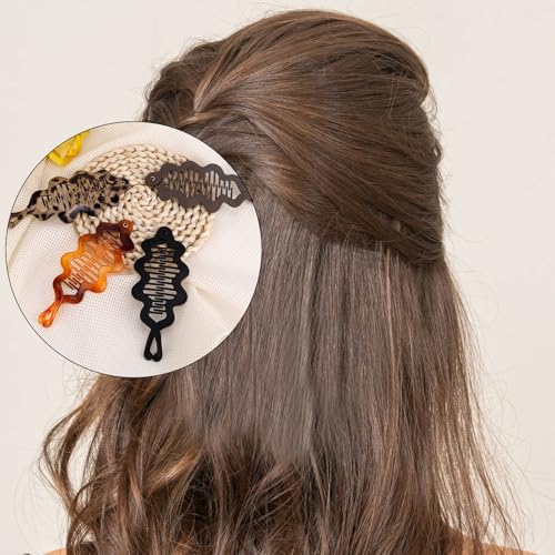 4 piezas Pinzas Banana para cabello mujer multicolor miniatura 7