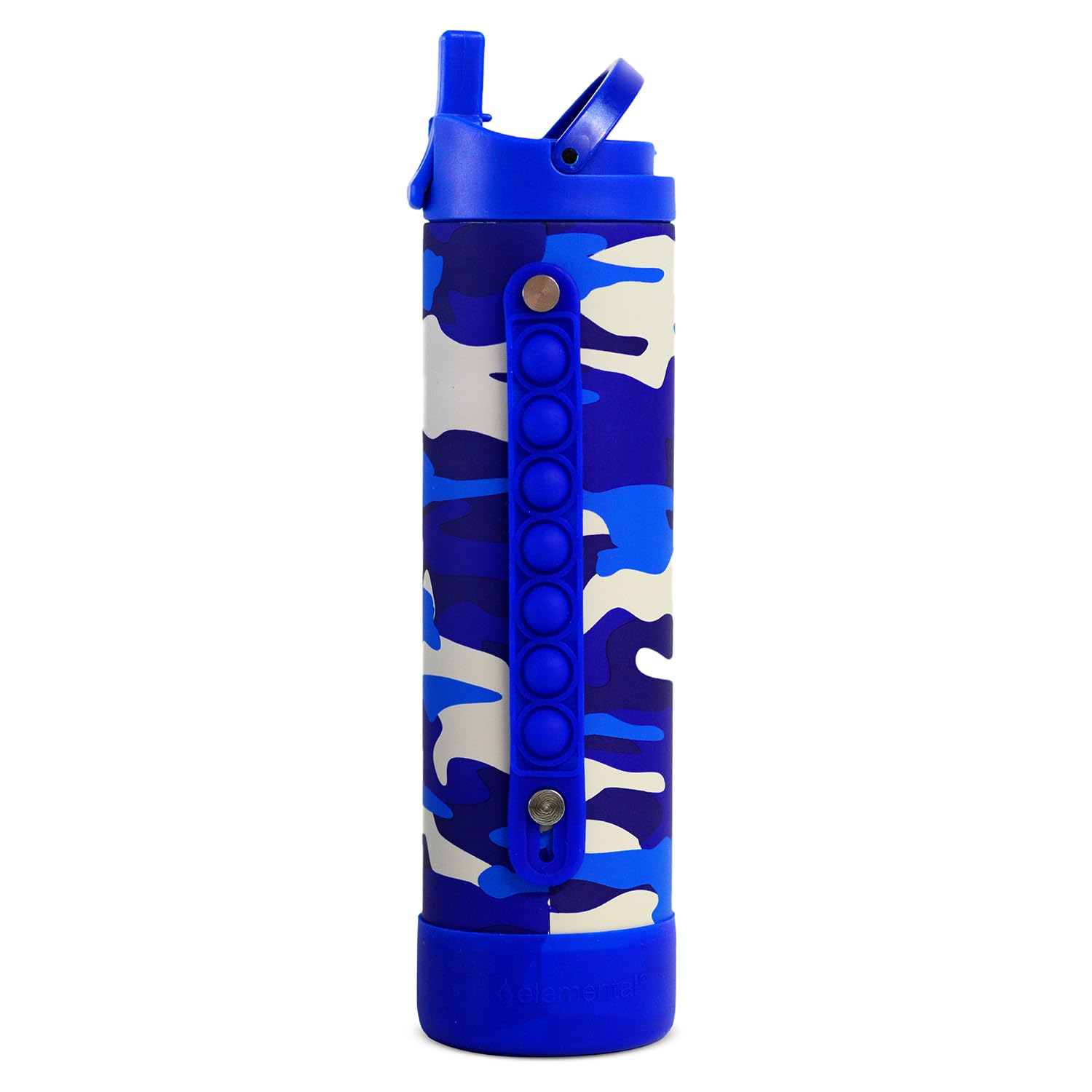 Elemental Iconic 20oz Kids Insulated Water Bottle w/Straw &amp; Pop-It Handle