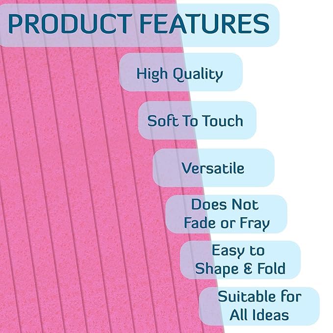 Image of SEJASCOLLECTIONS | Pack of 10 | Light Pink, Smooth, A1, BIG / FULL Size, Chart / Pastel Sheets, Used in art and craft, collage, projects, posters etc. Plain / Unrulled, Size: 70x56 centimeters, 200 GSM thickness.
