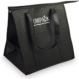 Hot Food Delivery Bag for Takeaway - Insulated Warmer Bag for Restaurants, Couriers, Picnic Cooler, Lunch, Heater and Thermal Bag for Indian, Kebabs & Chinese. Durable & Compact for Easy Storage.