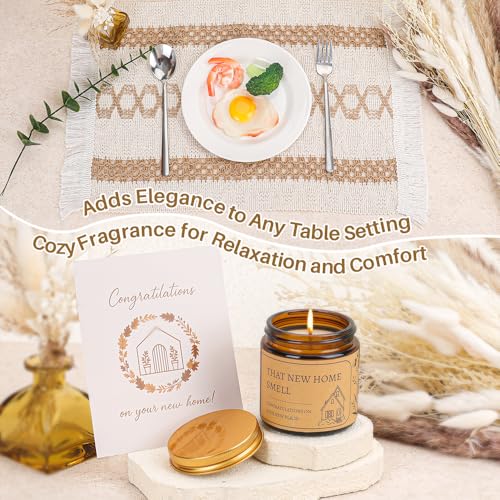 House Warming Gifts New Home | 8 Pcs New House Essentials | Housewarming Gifts Basket with Coasters, Personalized Gift Ideas Basket with Wind Chime, Realtors Closing Gifts for Home Buyers - Image 6