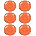 Juego de 6 platos llanos naranjas de stoneware de Ø 27 cm - LOLAhome