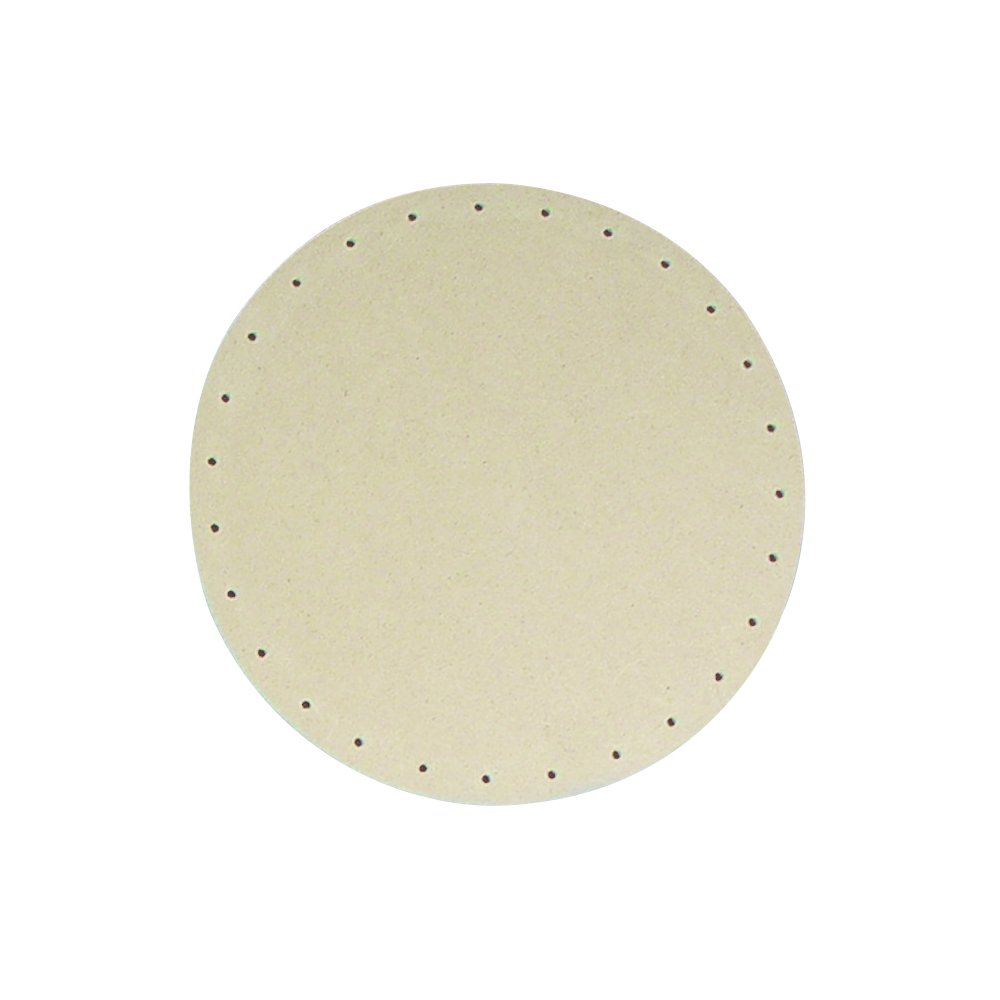 Rayher Basket Wicker Base, Round, 20 cm Diameter, Perforated at the Edge, Hole Diameter 3 mm, Material: MDF, Natural Wood Basket, Basket Base for Wicker, 6129300