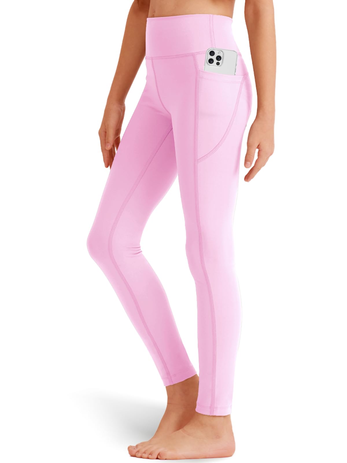 Girls Athletic Leggings with Pockets