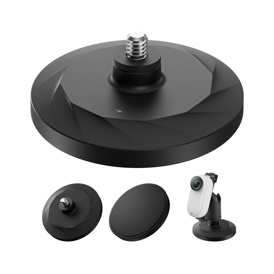 Elfog Magnetic Suction Bracket Base Action Camera Holder for Insta-360 G03 for Insta 360 Go3 Go 3 Accessories(Only Base)