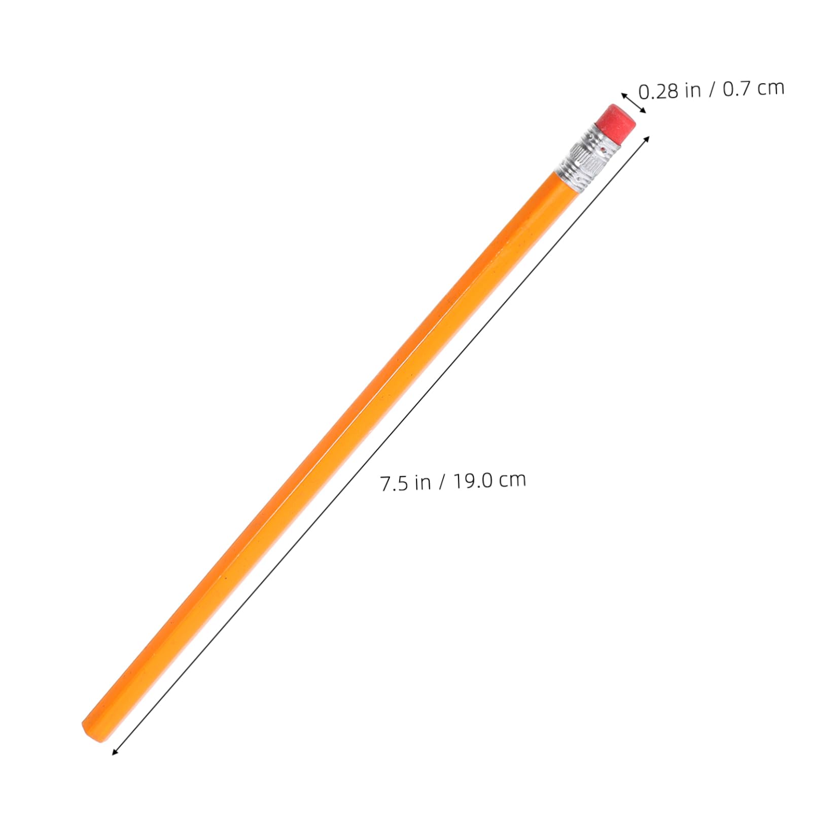 Sewroro Lot de 100 Crayons à Bois Hb Orange Gomme, Confortables à Tenir, en Bois Solide, pour Enseignants et Matériel Scolaire