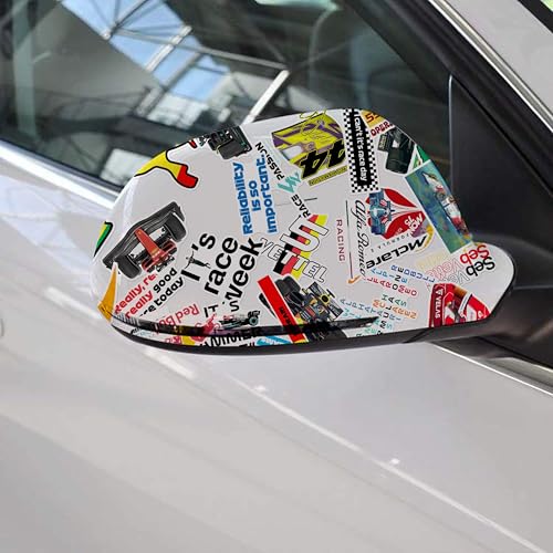 Image of WallDesign Ultimate F1 Racing Sticker Set Collection of 62 - Mobile, Laptop, Accessories, Gifting - Durable, Laminated, Quality Printed Vinyl for True Racing Fans, self-adhesive, 2 inch