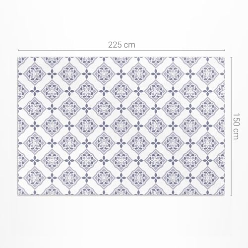 Tapis de sol vinyle 150x225 rectangle extérieur pour terrasse et balcon - 4