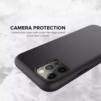 ケース Oukitel WP33 Pro用 + 2枚パック ガラススクリーンプロテクター 強化フィルム - 透明シリコン ソフト フレキシブル バンパー 耐衝撃 TPU 保護カバーシェル Oukitel WP33 Pro用 ブラック