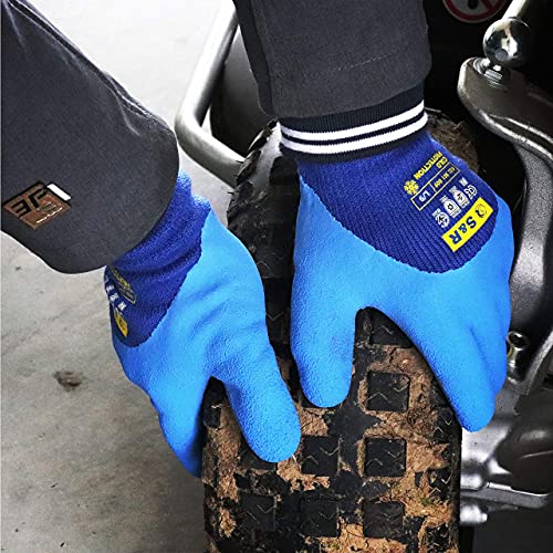 S&R 2 works of Thermal Protective Work Gloves Size L/9, Certified Winter Work Gloves with Latex Coating - Image 4