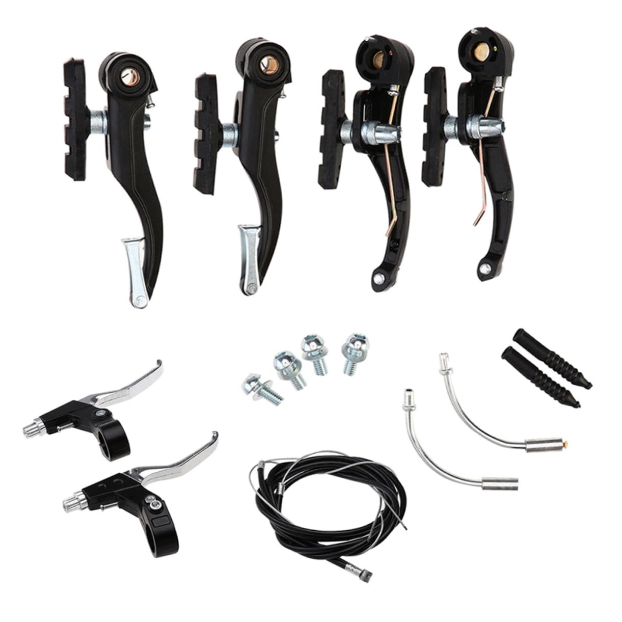Milisten Accesorios de Frenado en V para Bicicleta de Montaña y Carretera Pastillas de Freno Traseras y Delanteras Fabricadas en Aleación de Aluminio para Frenos en V Ruta o Trail